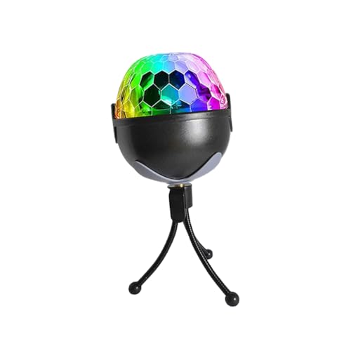 IWOWHERO Mini Disco Ball Lights Sound Activated Led Lights Crystal Lamp Projection Light Remote Control for Parties Events