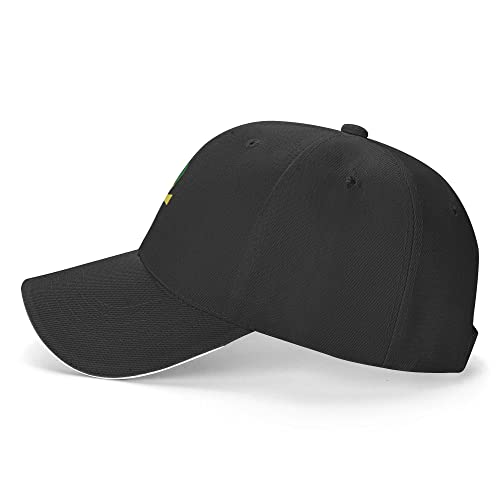 Gorra de béisbol ajustable Rasta Ankh unisex negra miniatura 3