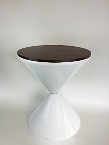 VERGA-Plast Ics Tavolino con piano in legno scuro