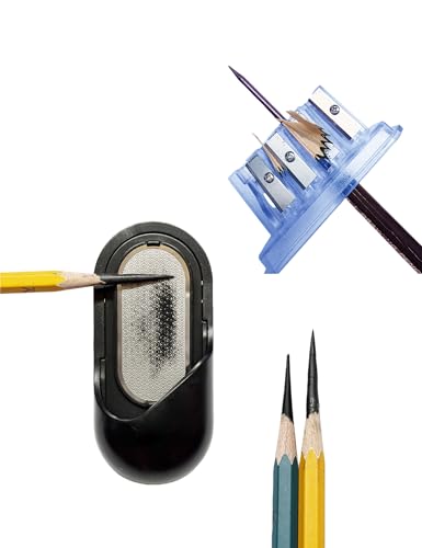 Professional 4-Hole Art Pencil Sharpener (Blue)
