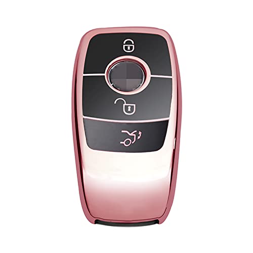 M.JVisun Soft TPU Case Cover Protector Car Remote Key Fob Case For Mercedes-Benz 2019-2022 A Class C Class G Class 2017-2022 E Class 2018-2021 S Class Fob Remote Key - Image 3