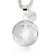 Collana Chiama Angeli Per Mamme In Gravidanza - Ciondolo Con Sonaglio E Piedini - Regalo Gravidanza Originale - Foto 4