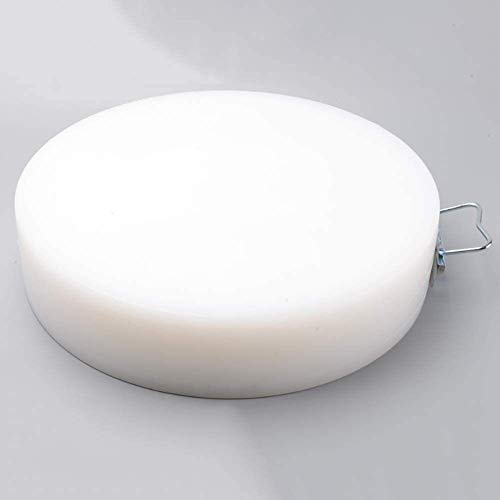 Tabla de cortar, tabla de cortar de bambú Cocina Cocina Tablero de corte pesado para carne Blanco Gran plástico de plástico redondo con mango a tablero
