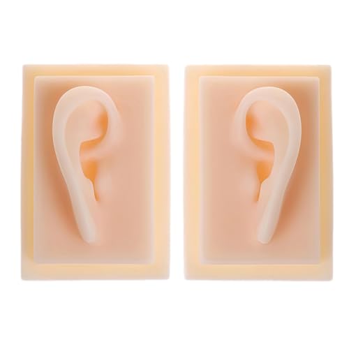Image of 1 Pair Silicone Ear Model, Human Ear Model,Realistic Body Ear for Earrings Display,Ear Piercing Teaching,Exercise Display Props