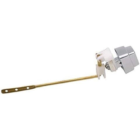 Master Plumber Toilet Handle Tank Flush Lever, Push-button, Side Mount, Chrome Finish Cover