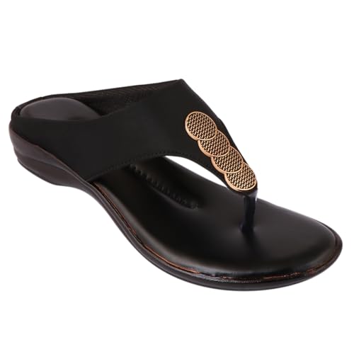 Image of Women's Fashion Sandal | Faux Leather, Comfortable & Stylish Wedges | Ideal for Casual & Formal