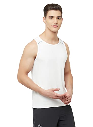 Image of TRUEREVO Men's Light Weight Dryfit Sports Tank Top Vest with Reflective Details for Running, Gym & Training