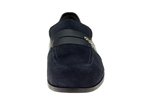 DTI BB Signature Rino Lux Mens Suede Leather Handmade Slip-On Dress Loafer Shoes2