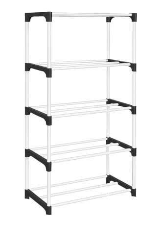 Image of Multi-Layer Shoe Rack for Home | Lightweight and Easy-to-Move Shoe Stand for Men, Women & Kids | Open Storage Organizer for Shoes and Slippers | 5 Layer