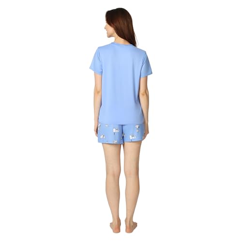 Peanuts Women's 2-Piece Pajama Set, Soft & Comfortable Nightwear for Adults, Top & Bottom Duo3