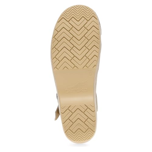 Image of Dansko Margreta Women's Mary Jane Clog - Leather Upper with Cutout Details, Adjustable Strap and Padded Footbed
