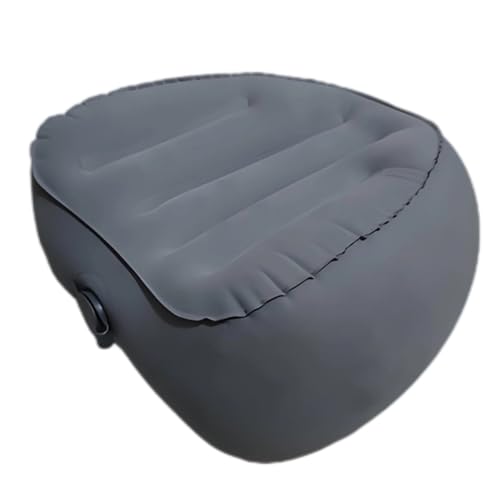 Gray Inflatable Knee Pillow For Side Sleepers, 9.8 In Ergonomic Leg Pillow With Velvet, Heart-Shaped Design For Back, Hip And Knee Pain Comfort, Travel Pillow