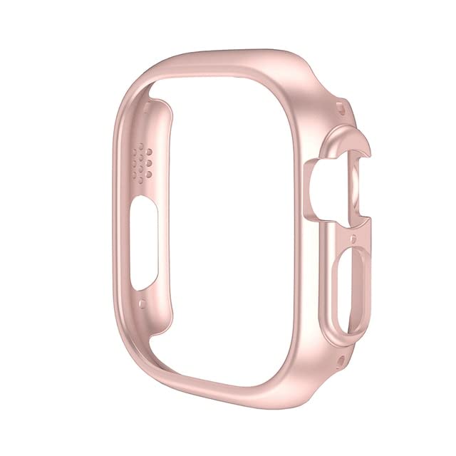 Coque Apple Watch 45mm rose gold cadre de protection pare-chocs creux iWatch 7 8