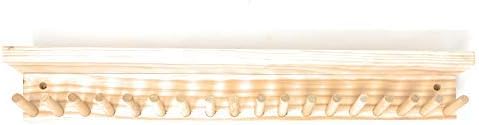 Award Medal Display Rack and Trophy Wall Shelf 18 Medals Ball Holder Made in The USA