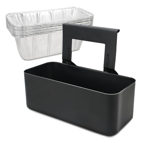 Grease Cup Foil Tray Pan for Blackstone Grill, Oil Catcher or Drip Tray Replacement Compatible with Blackstone Griddle 17, 22, 28, 30 & 36 Inches