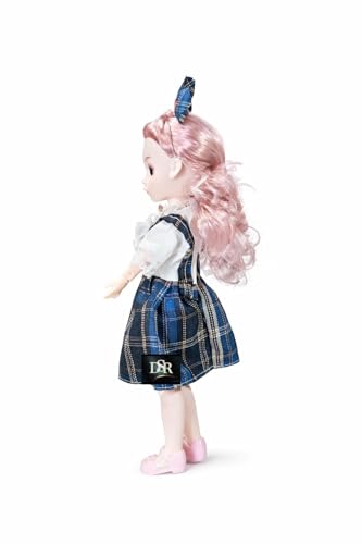 Image of DSR 30 CM Princess Fashion Doll for Girls | Sound Playing Doll with Movable Arms & Legs | Beautiful Princess Dress | Lightweight Plastic Body Toy for Kids | Design as Shown (Black)