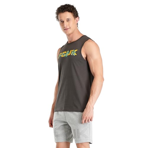 Image of FCUK Men's Solid Regular Fit Fashion Vest