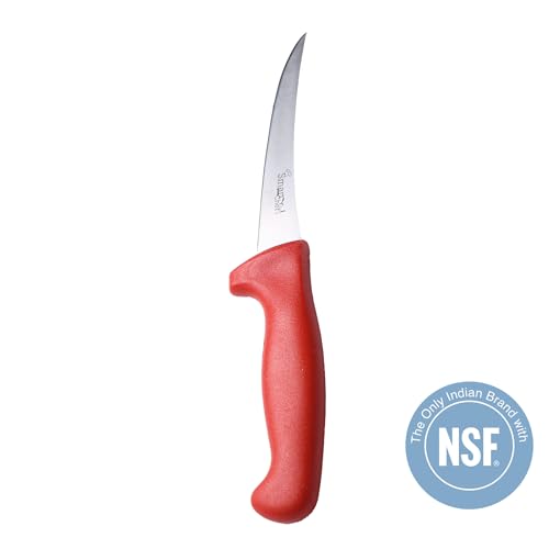 Image of Boning Knife, 12.7 cm Blade, Red Handle