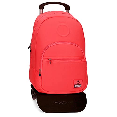 Enso Basic Mochila Con Carro Para Portátil 15,6&Quot; Naranja 32X46X15 Cms Poliéster 22.1L