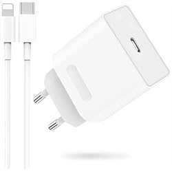 Cargador Carga Rapida Bq Cargador for iPhone Carga Rapida, 20W Charger con 2M Cable for iPhone 14 13 12 11 Plus Pro MAX XS XR SE iPad Airpods, USB C Carregadors Rapido Adaptador Enchufe Cabezal Tipo C Pared Corrient Emberify
