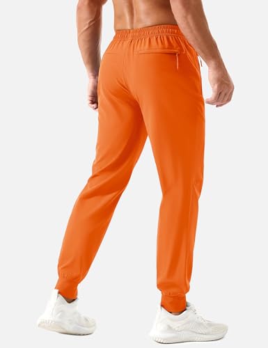 TACVASEN Men's Lightweight Athletic Joggers with Zipper Pockets Quick Dry Track Pants for Men Gym Sweatpants Workout Golf2