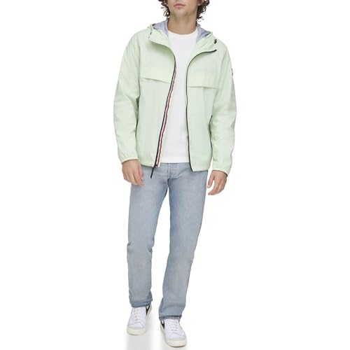 Image of Tommy Hilfiger Men's Simple Hooded Rain Jacket