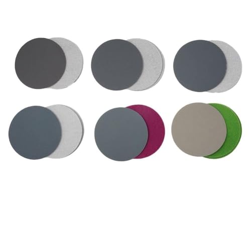 NiuLumea Discos de lijado orbital húmedo y seco, grano 800100012001500200020003000, 60 unidades, 75 mm, carburo de silicio impermeable