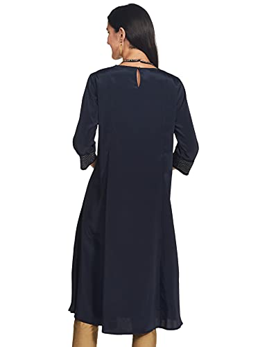 Image of W for Woman Women's Cotton Solid Regular Kurta