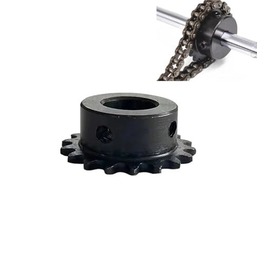 21T-30T Sprocket 04C Chain Gear Bore 8-16mm Industrial Wheel Drive Tooth Pitch 6.35mm 45# Steel 1Pcs(14mm,23 Teeth)