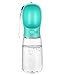 Hund und günstig Kaufen-Emwel Hund Wasserflasche 550ml Haustier Katze Travel Trinkflasche Tragbare Reise Trinkflasche Wasserspender für Camping, Spaziergang, Wandern, Training, Unterwegs Outdoor- Blau