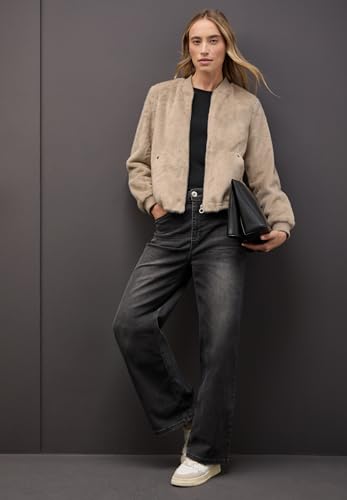 Chaqueta de piel falsa Street One ligera que soluciona el frío de entretiempo con comodidad femenina 3