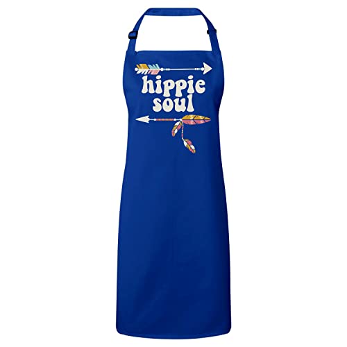 Tablier cuisine bleu pour vos barbecues et recettes au style Hippie Soul