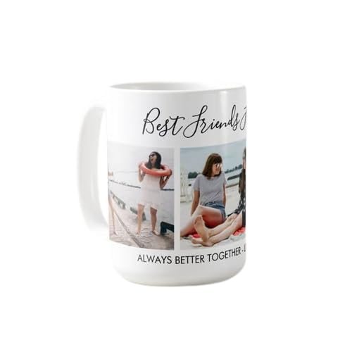 AP Enterprises 1Custom Photo Coffee Mugs, 15 oz, Personalized Mugs w/Picture, Text, Name - Personalized Gifts for V Day, Boyfriend, Girlfriend, Office, Custom Mugs with Pictures, 335 ml 130