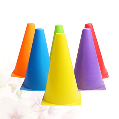 Marcador Cone de Plástico para Treinamento de Futebol BESPORTBLE, 6 peças, Balde de Cone de Campo de