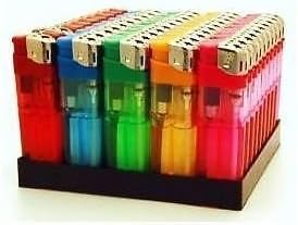 DX9™ ELECTRONIC REFILLABLE LIGHTERS WITH ADJUSTABLE FLAME AVAILABLE IN DIFFERENT PACKS (50, 100, 250, 500 & 1000) (Pack of 50)
