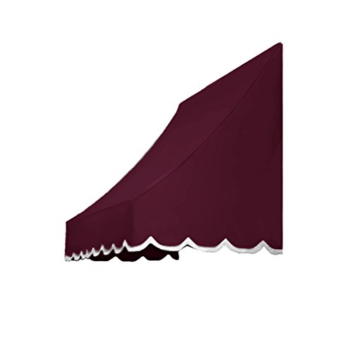 Awntech Beauty-Mark Nantucket 6' Window/Entry Awning, Burgundy #TOP3