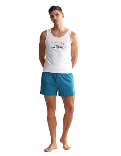 U.S. POLO ASSN. Men's Cotton Blend Classic Solid Boxer Shorts