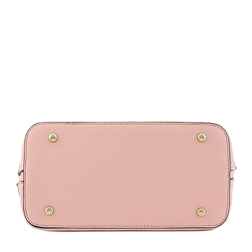 Image of FashionPuzzle Zip-Around Saffiano Classic Dome Satchel