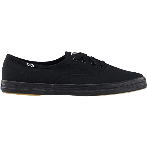 Image of Keds Champion Canvas Lace Up Full Black 7.5 3A - Slim