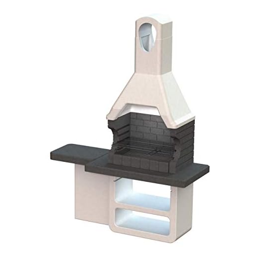 Barbecue in muratura TREVISO - carbonella/legna - ampio piano con tavolo laterale