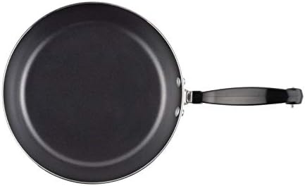 Pemberly Row 10" Nonstick Aluminum Skillet in Silver