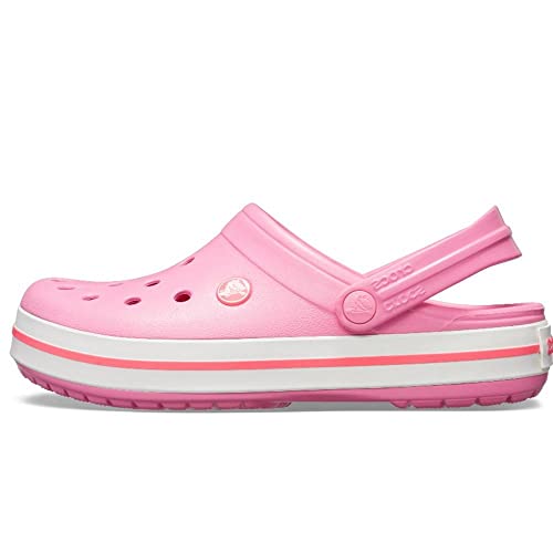 Image of crocs Unisex Adult's Pink Lemonade /White Clogs - M8W10 (11016-62P)