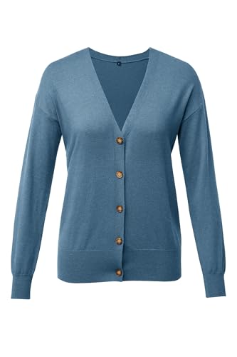 Image of Arach&Cloz Women's Wool Blend Oversized Lightweight Spring Business Casual Cardigan Sweaters