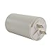 Interstate Pneumatics CMC7005 40MFD +/-5% 50Hz/60Hz AC 250V Cylinder Motor Running Capacitor - 2 Pin, White Color, 8mm Threaded End (CBB60)