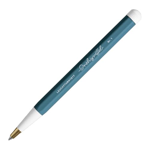 Image of LEUCHTTURM1917 Ball Point Pen Drehgriffel No.1 Stone Blue | Royal Blue Ink, Twist Mechanism, Smooth Writing, Premium Writing Pen, Gift, Journaling, Planner