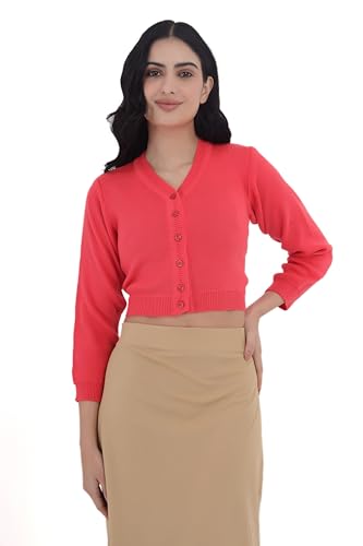 Image of Women Winter Wear V-Neck Full Sleeves Regular Fit Woollen Blouse