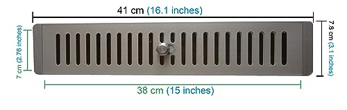 DEMLOU Adjustable Anodised Aluminium Air Vent Grille, Open and Close Airflow Control - Image 2