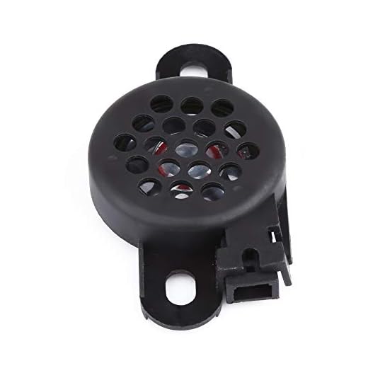 Avertisseur Sonore, Buzzer électronique, Avertissement de Voiture Buzzer ABS Plastique PDC Radar de Recul Aide au Stationnement pour Siège 8E0919279 (Noir)