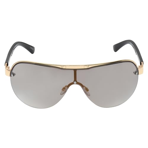 Image of Rocawear mens R1555 Metal Shield Uv400 Protective Aviator Pilot Sunglasses. Gifts for Men With Flair, 142 Mm Aviator Sunglasses