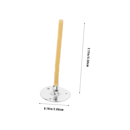 Lurrose Mechas para Velas 100 unidades fibra natural miniatura 2